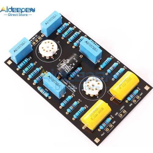 DC 180-300V+DC 12V The latest version Classic Circuit Tube Preamplifier Preamp Board DIY Kits For 12AX7 / 12AU7 Tube