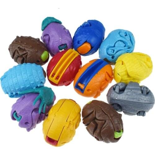 New Colorful Dinosaur Eggs Deformation Robot Toy Automatic Transform Twisting Boys Baby Kids Educational Toys Childrens Gift