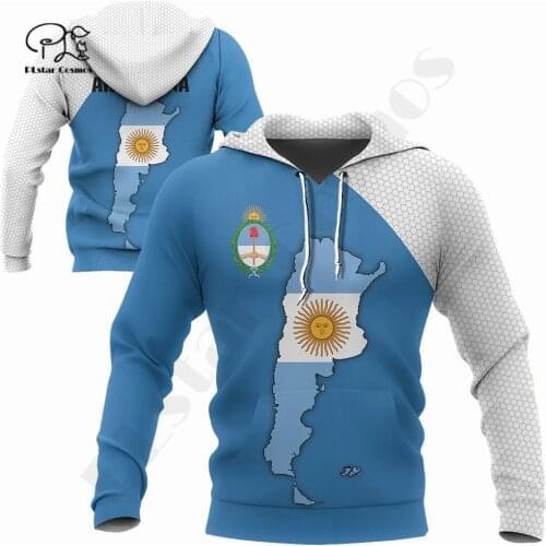 PLstarCosmos 3DPrint Newest Argentina Sport Country Flag Unique Men/Women Cozy Hrajuku Casual Streetwear Hoodie/Zip/Sweatshirt 8
