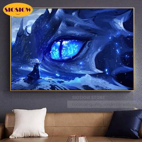 NEW 5D Diy Diamond Painting Fantasy dragon Girl Full Square Drill 3d Diamond Mosaic Embroidery Cross Stitch Kits Decor Home Room
