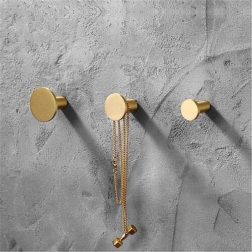 New Europe Luxury Golden Robe Hook Kitchen Hangers Gold Towel Rack Clothes Hook Bathroom Accessories kitchen Hanger Brass