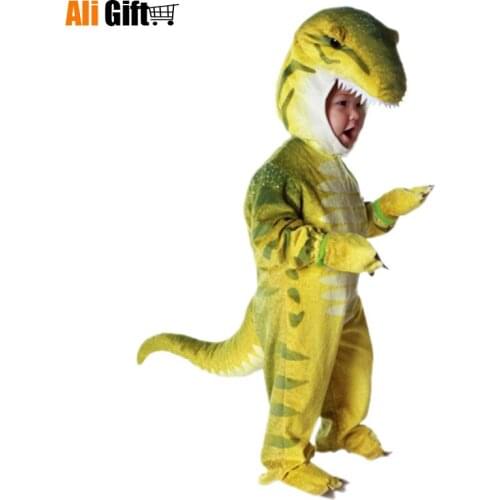New Tyrannosaurus Dinosaur Children Jurassic World Halloween COSPLAY Costume Show Clothes