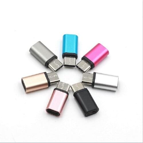 USB Type C Male Connector to Micro USB Female Converter USB-C Type-C Adapter for OnePlus 2 HTC 10 Lumia 950 Nexus 5X 6P Macbook