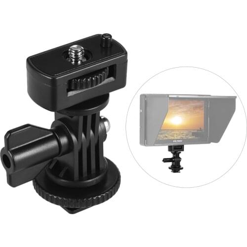 Adjustable Cold Hot Shoe Mount Adapter with 1/4" Screw for Viltrox DC-90 DC-70 DC-50 Monitor L132T L116T LED Video Light