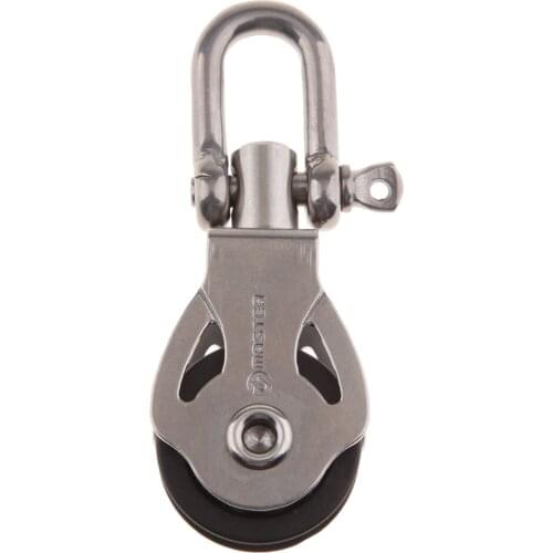 Swivel 22mm Single Pulley Bearing Block for Marine Wire Rope Sailing Boat