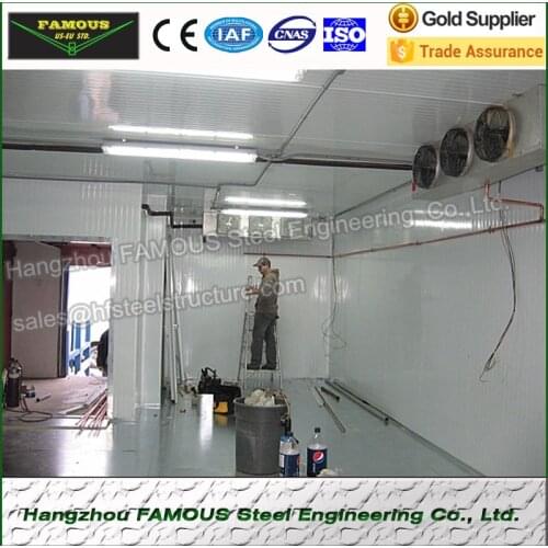 Cold Storage System Made of Polyurethane Fireproof Panel, China Supply Industrial Blast Freezer And Refrigeration Unit