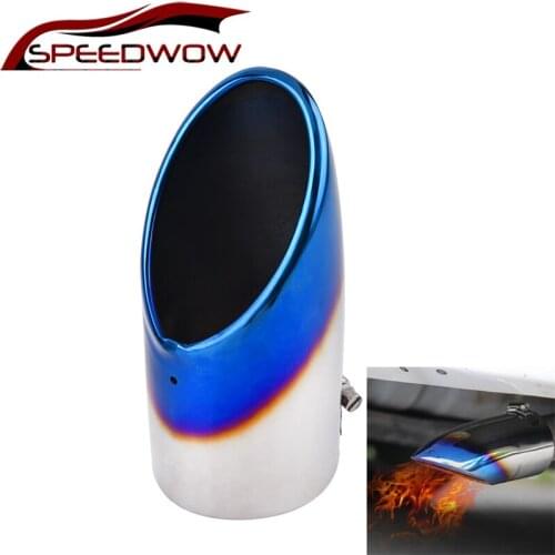 SPEEDWOW Exhaust Pipe Muffler Tip For Toyota Corolla Fox Stainless Steel Muffler Car Exhaust Silenciador Coche Exhaust Muffler