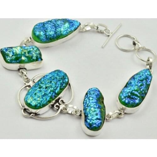 Titanium Druzy Bracelet , 20.5 cm, B2805