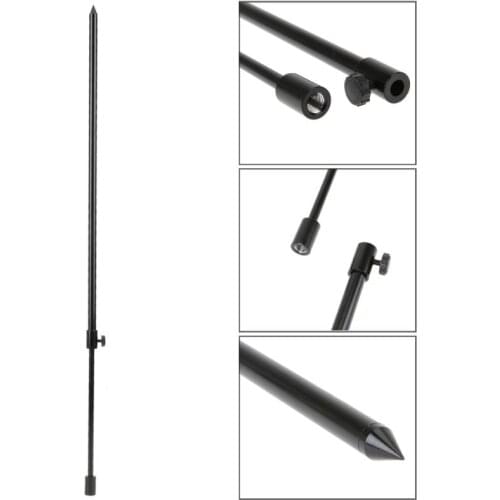 Carp Aluminium Alloy Fishing Bank Sticks Adjustable Rod Pod 48-75cm Strong Carp Solid Black Rods Bank Sticks Holder