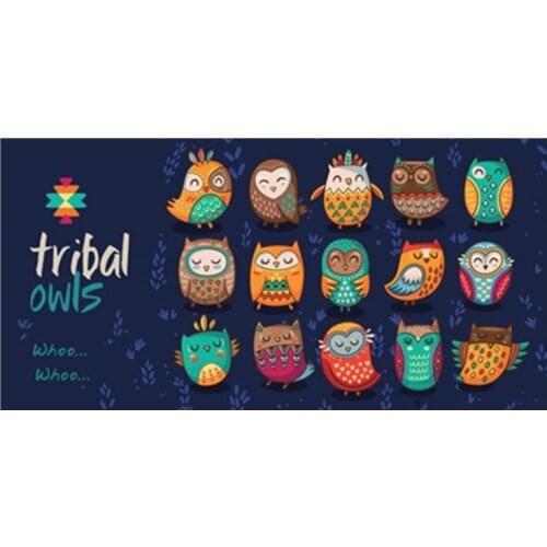 Funny Tribal Owls Beach Travel Towel for Kid Novelty Indian Owl Lightweight Bathroom Towel Girl Boy Microfiber Kitchen Hand Gift