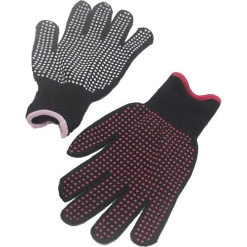 1Pc Dual Use Hair Straightener Curler Hairdressing Heat Resistant Finger Glove