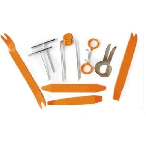 12Pcs Car Door Clip Panel Removal audio Tools accessories for vw golf 6 mercedes w204 audi q3 alfa romeo 147 vw ford focus 2