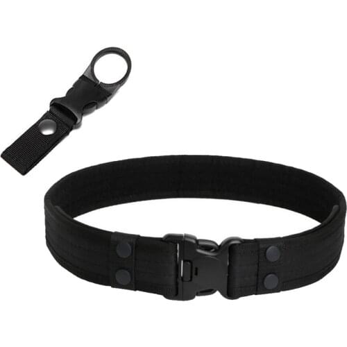 2021 Combat 2 Inch Canvas Duty Tactical Sport Belt with Plastic Buckle Army Military Adjustable Outdoor Fan Hook Loop Waistband