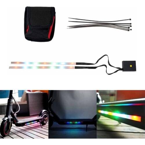 Colorful Foldable LED Strip Light Chassis Decorative Lamp For Xiaomi M365 Electric Scooter Skateboard Night Light