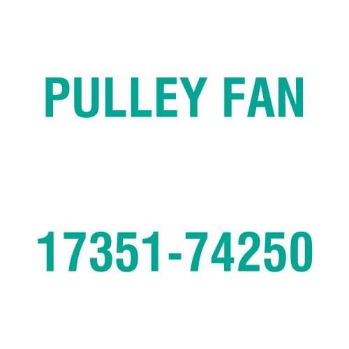 For Kubota 17351-74250 PULLEY FAN