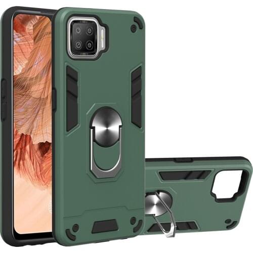 Funda Case for Oppo F17 Pro Reno 4F Realme 7 Pro 7i C17 Reno 4 A32 A52 Armor Shock Proof Protective Coque Ring Phone Case Cover
