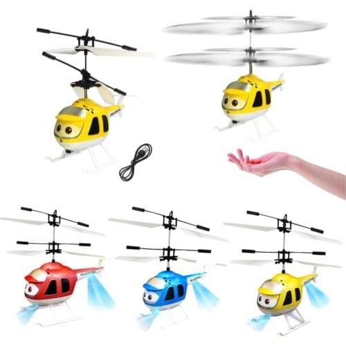 Hot Sale Helicopter Aircraft 3D Gyro Helicoptero Electric Micro Mini Infrared Sensor Helicopter Birthday Toy Gift for Kid#257747