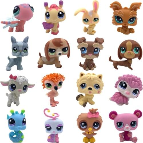 LPS CAT rare pet shop toys cute animal toy bird Flamingo Hedgehog dragonfly rabbit puppy old original animal collection