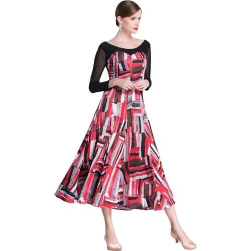 M-18200 New Smooth Dance Dress Female Sexy Modern Dance Practice Dress Ballroom Dance Competition Dresses For Rumba