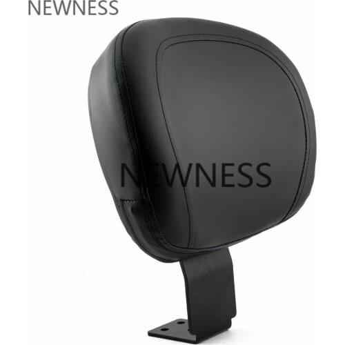 Motorcycle Black Rear Backrest Seat Sissy Leather Driver Backrest Pad For Yamaha Classic Style XVS 400 650 1998-2019 16 17 18