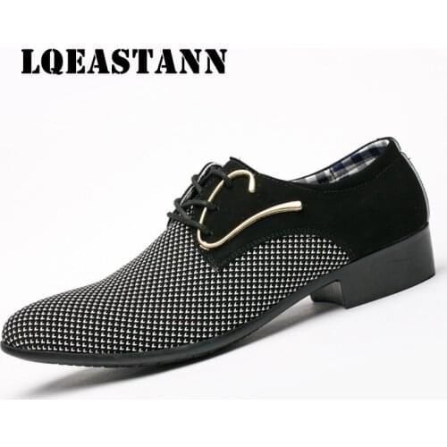 2020 The New Mens Dress Shoes Men Pointed Toe Business Suit Male Shoes Adult Wedding Shoes Comfort Oxfords Men Formal Shoes