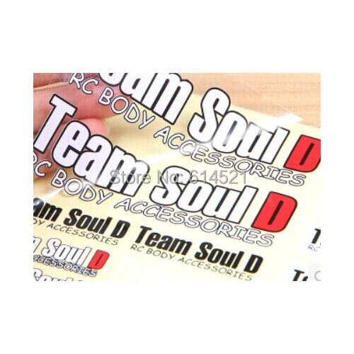Transparent Sticker clear sticker with gold foil writing