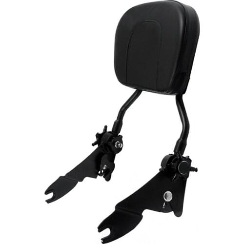 Rear Adjustable Detachable Backrest Sissy Bar For Touring Street Glide Road King 2008-2010 2011 2012 2013 2014 2015 2016Black