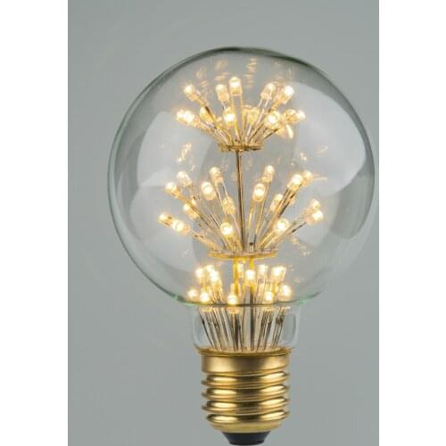 OuXean Bulb E27 Edison LED Filament Bulb Lamp 110V-240V Light Bulb G80 Glass Bulb Vintage Candle Light