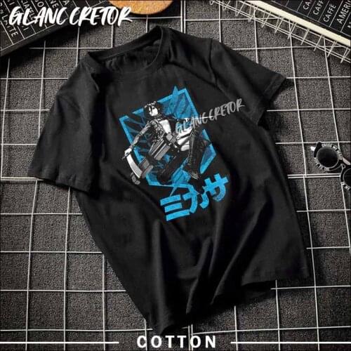 Harajuku 2021 Attack on Titan Funny Cartoon T Shirt Men Anime T-shirt Graphic Tshirt Hip Hop Streetwear T-shirt