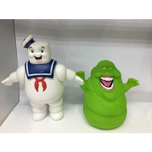 1pcs 11CM opp package Cartoon Anime Ghostbusters green ghost Slimer action figure doll PVC cup wall model BB Knock Toys d10