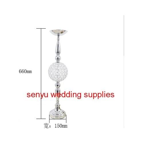 25 days sent order) Flower Vase Gold Column Stand Metal Road Lead Wedding Centerpiece Flower Rack For Party Decoration senyu32