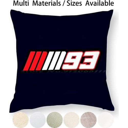 93 Pillow Case Throw Pillow Cover Cotton Linen Flax Helmet Motorbike Motorcycle Racing Racer Bike Enthusiast Race Lovers Rider