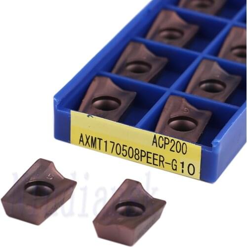 AXMT123508PEER-G ACP200 Milling Cutter AXMT170508PEER-G ACP200 Milling Turning Tool Carbide Inserts CNC Lathe Cutting Tools AXMT