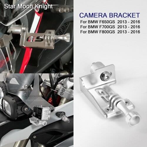 Motorcycle Holder Cam Camera Driving Recorder Bracket Front Camera Mount CamRack For BMW F650GS F700GS F800GS F 700 800 GS