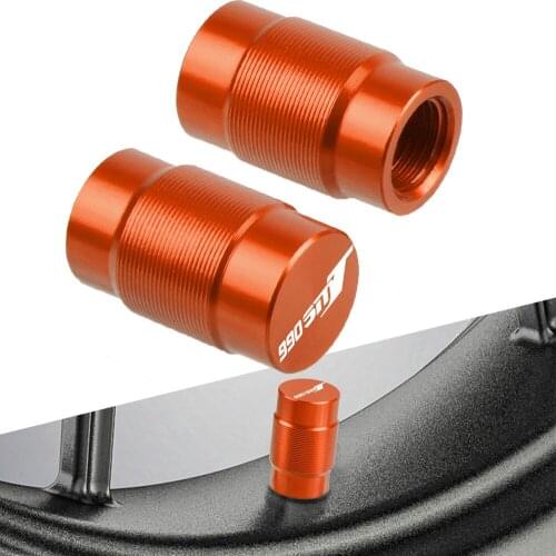 For 990 SMT 990-SMT 990SMT 2009 2010-2013 2011 2012 One Pair Motorcycle Accessories LOGO Aluminum Wheel Tire Valve caps