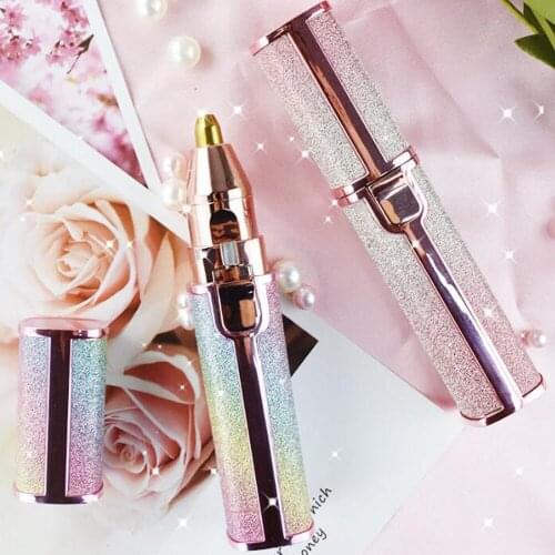 Eyebrow Trimmer Electric Starry Design Epilator Face Nose Lip Shaver Razor Mini Portable Hair Removal Women Beauty Care Trimmer