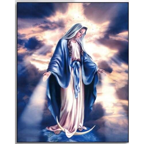 8Style Choose Virgin Mary Art Film Print Silk Poster Home Wall Decor 24x36inch