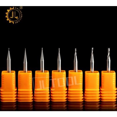 JIALING 1pc 0.1mm Cnc milling cutter router bits for wood engraving bits cnc cutting bits end mill