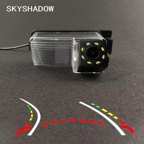 HD Wireless Car CCD Rear Camera Fisheye 4 8 12 led dynamic Night For Nissan Geniss Tiida Livina GF-R 350Z 370Z Sentra Cube Versa