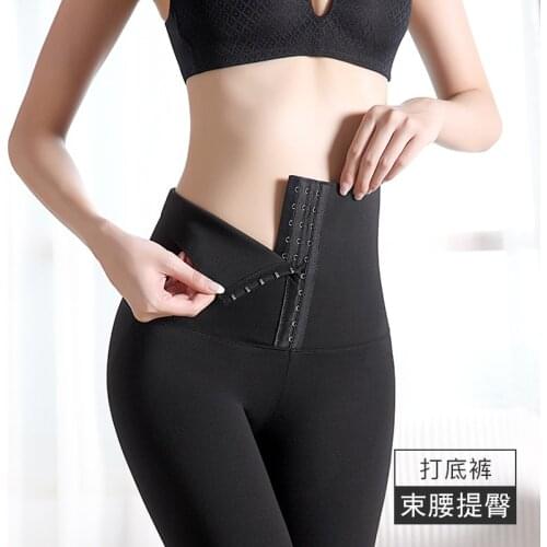 Shaping Pants Women Corset Three Buckle Body Shaping Pants High Waist Shaping Trainer Leggings Pants Female Butt Lifter Pants
