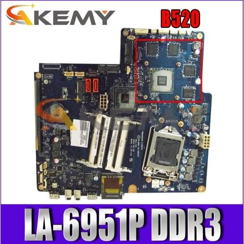 Akemy High quality Motherboard For Lenovo B520 CIH67S LA-6951P DDR3 H61 GT555M NO TV