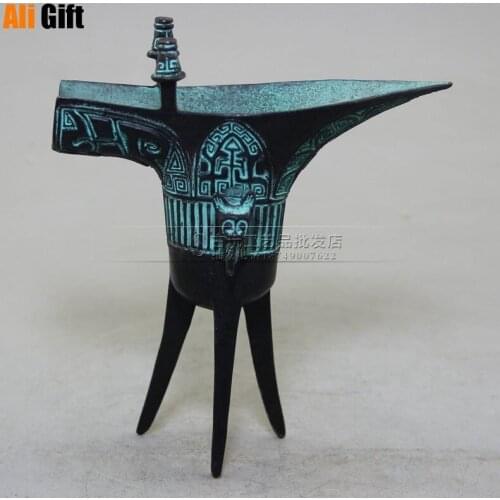 Copper Statue Antique Handicraft Manufacturers Direct Wholesale Collection Of Pure Copper Bronze Antique Antique Bronze Wine Cup