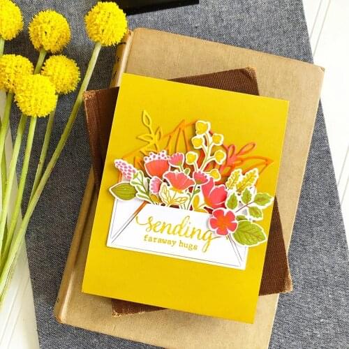 New Leaf envelope decoration metal Cutting Dies Stencils DIY Scrapbooking Paper/photo Cards Embossing Dies