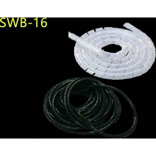 SWB-16 Black white Cable casing Cable Sleeves Winding pipe Wrapping
