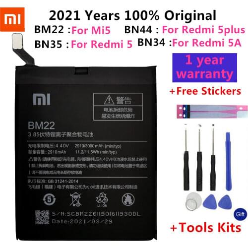 Original Battery Temperature sensor For Xiaomi 5 Mi5 BM22 / Redmi 5A 5.0' BN34 / Redmi 5 5.7" BN35 / Redmi 5 plus 5.99" BN44