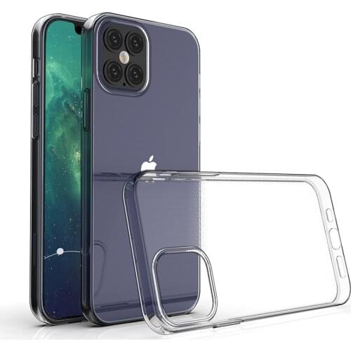 10Pcs/lot All Clear For iPhone 12 Pro Max Case Slim Transparent Soft TPU Phone Cover For iPhone 12mini X XS Max XR 8 7 6 Plus