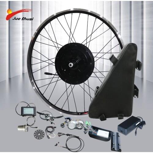 Poweful 48V 1000W Electric Bike Kit with 20ah Lithium Battery Blushless Motor Wheel DIY for 20" 26" 700C Ebike Electronic Kit