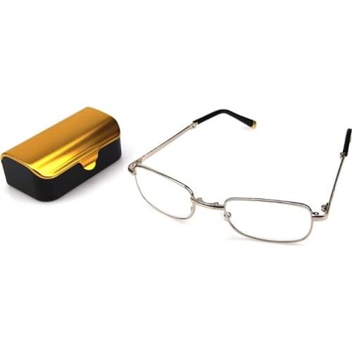 Reading Presbyopic Glasses Metal Frame Foldable +1.0 +1.5 +2.0 +2.5 +3.0 +3.5 +4.0