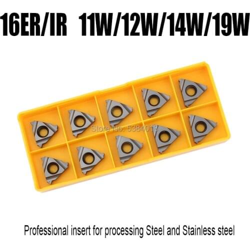 16ER IR 11W 12W 14W 19W Thread turning tool carbide inserts Lathe turning tools specialize in Stainless steel and common steel