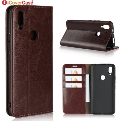 Luxury Real Genuine Leather Wallet Case For vivo NEX A Flip Cover Card slot Stand Protect Case for vivo NEX A